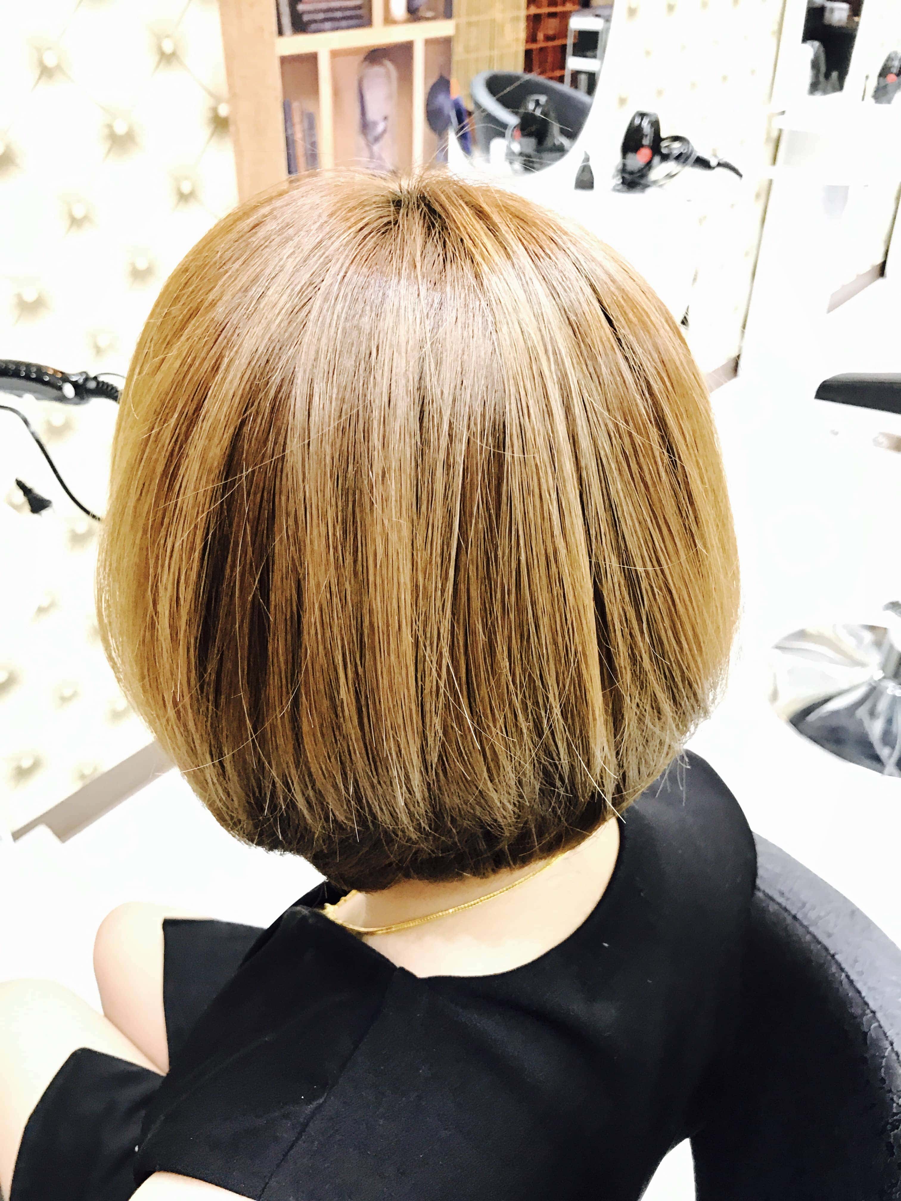 ATAMAヘアーサロンのグラデーションボブ